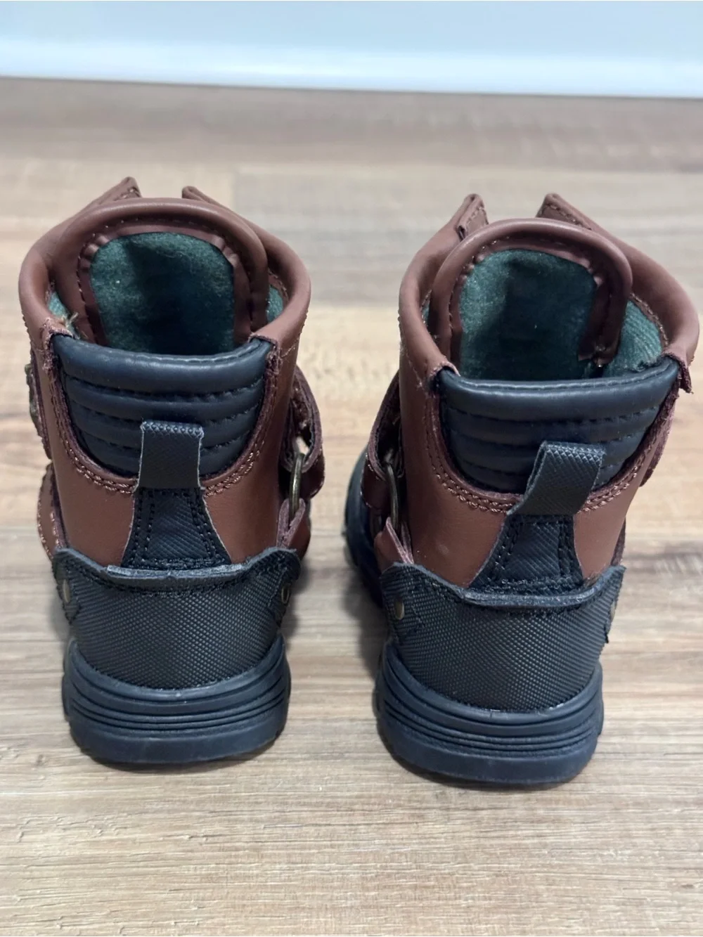 Polo by Ralph Lauren Conquered Hi Brown and Black Baby Boots